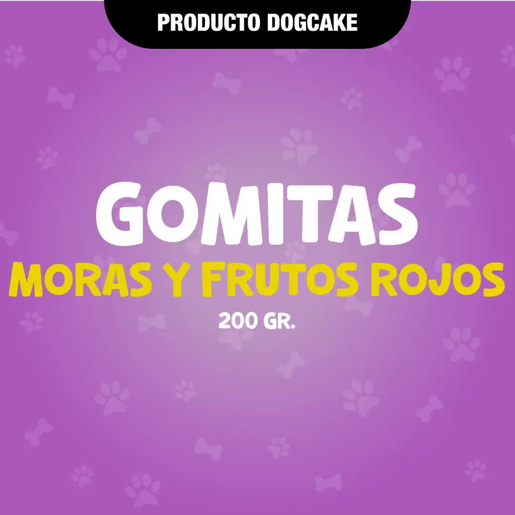 Gomitas 200gr MORAS Y FRUTOS ROJOS