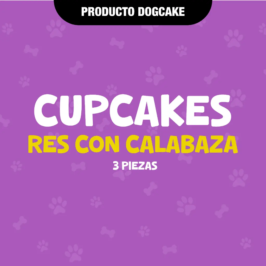 CUPCAKES RES CON CALABAZA - 3PZAS 