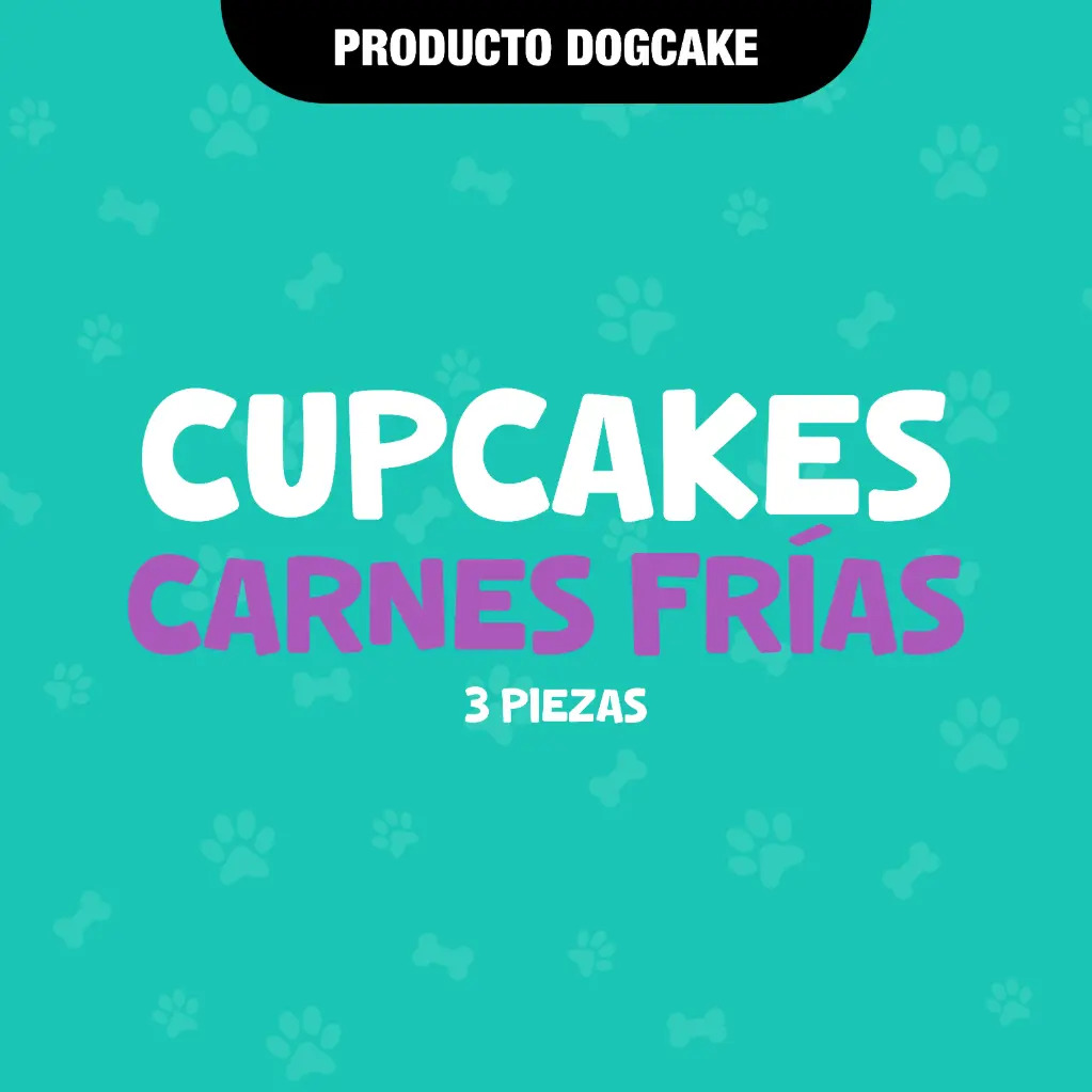 CUPCAKES CARNES FRIAS - 3PZAS 