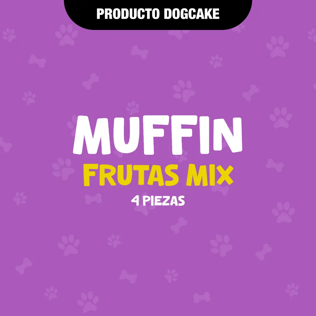 MUFFIN SUAVE - 4PZAS - FRUTAS MIX