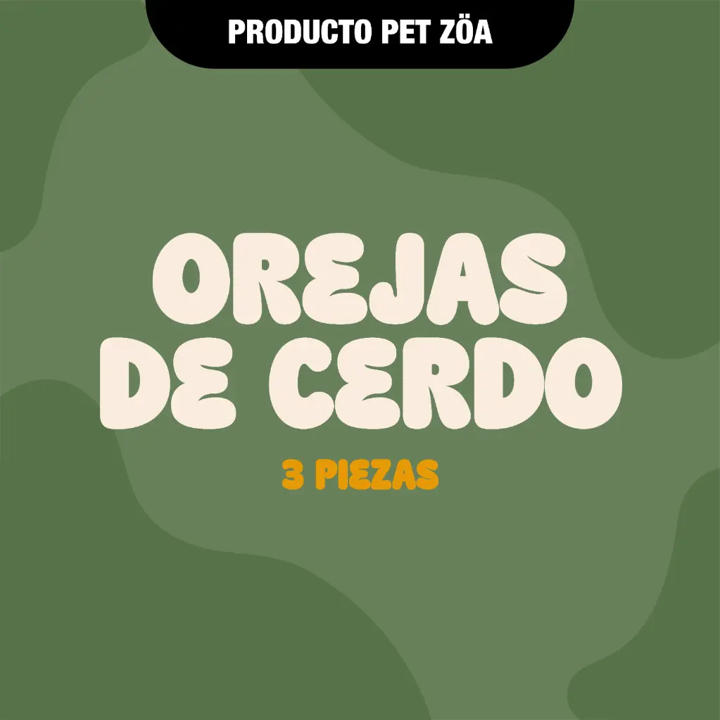Oreja de cerdo - 3pzas