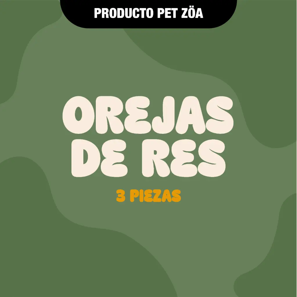 Orejas de res - 3pzas