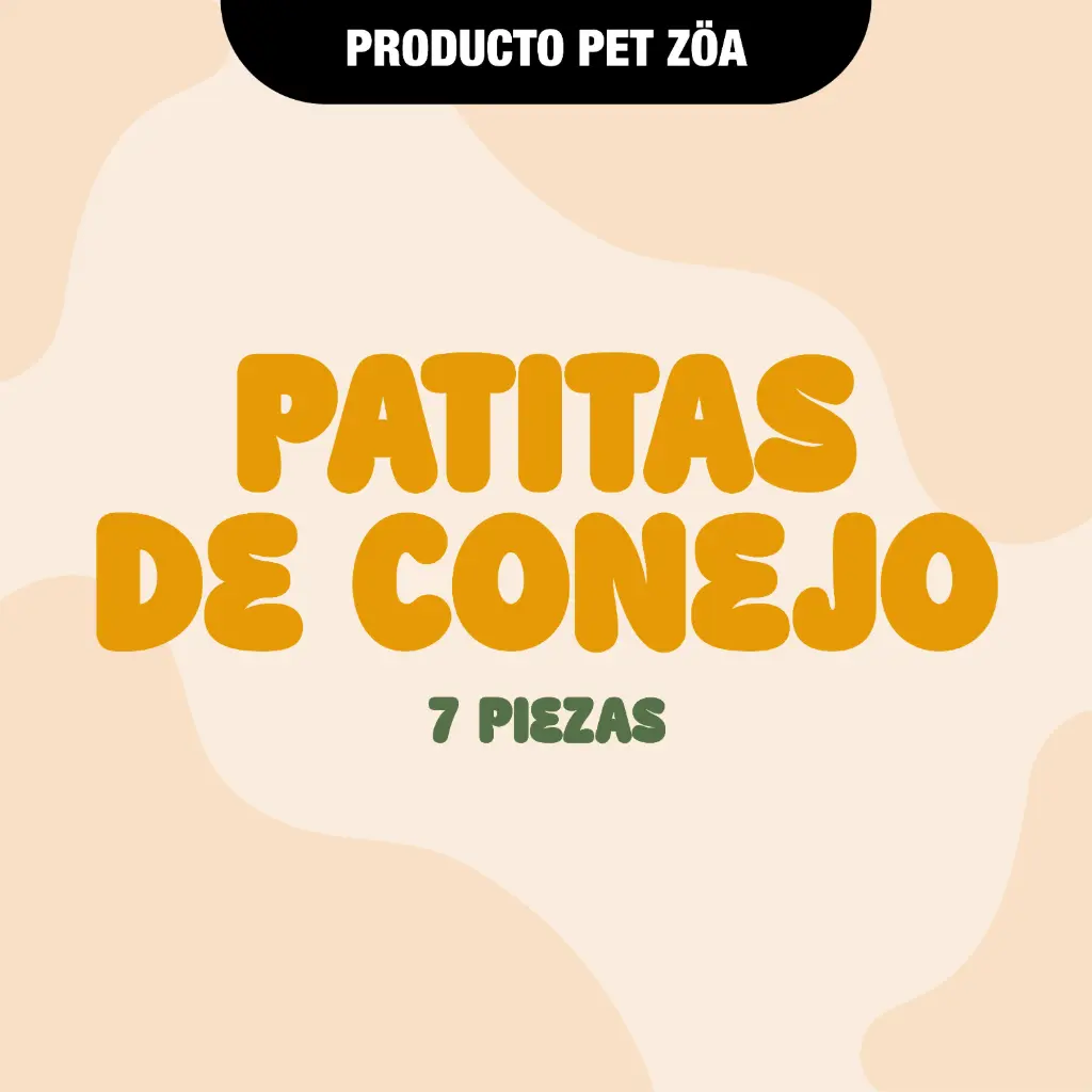 Patitas de conejo - 7pzas