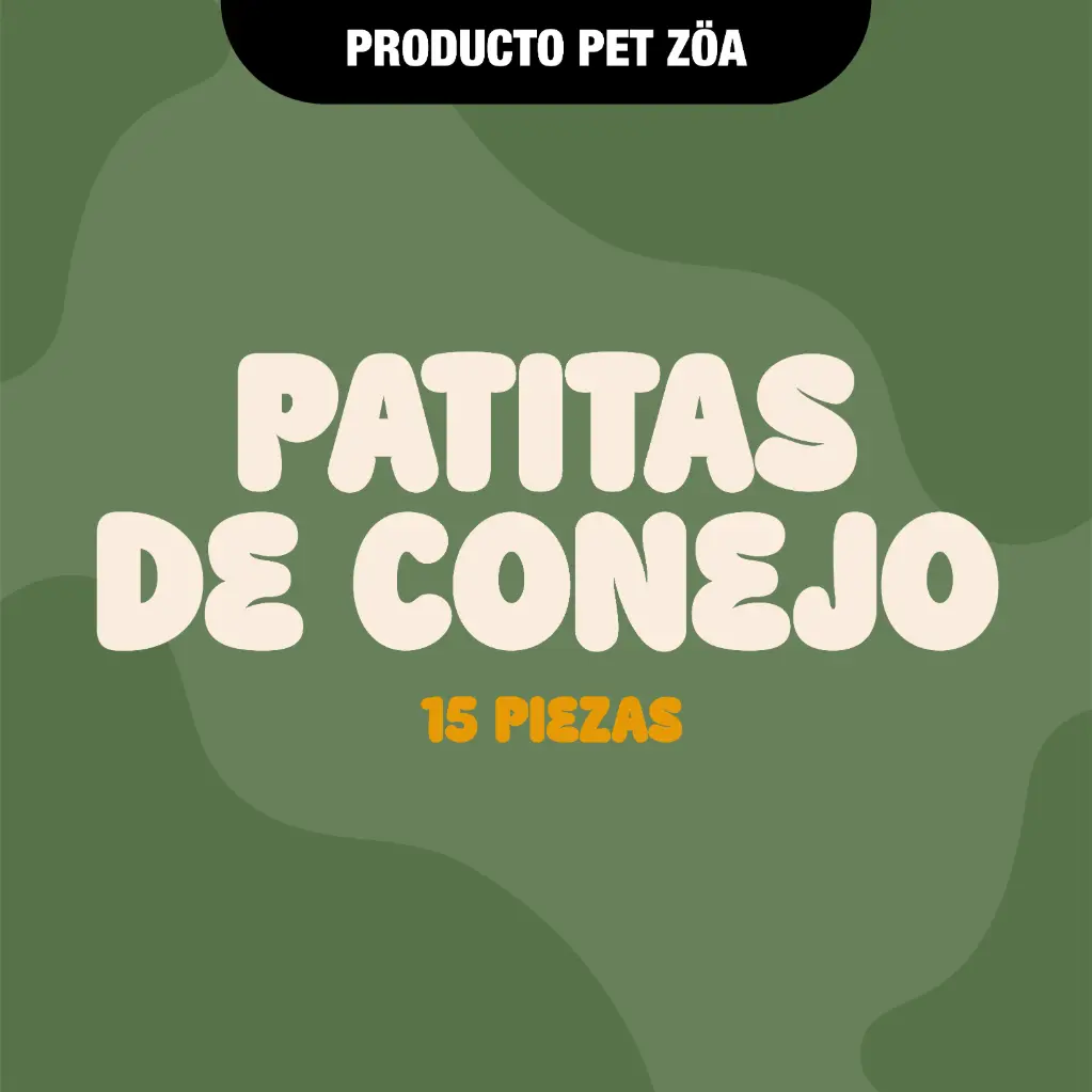 Patitas de conejo - 15pzas