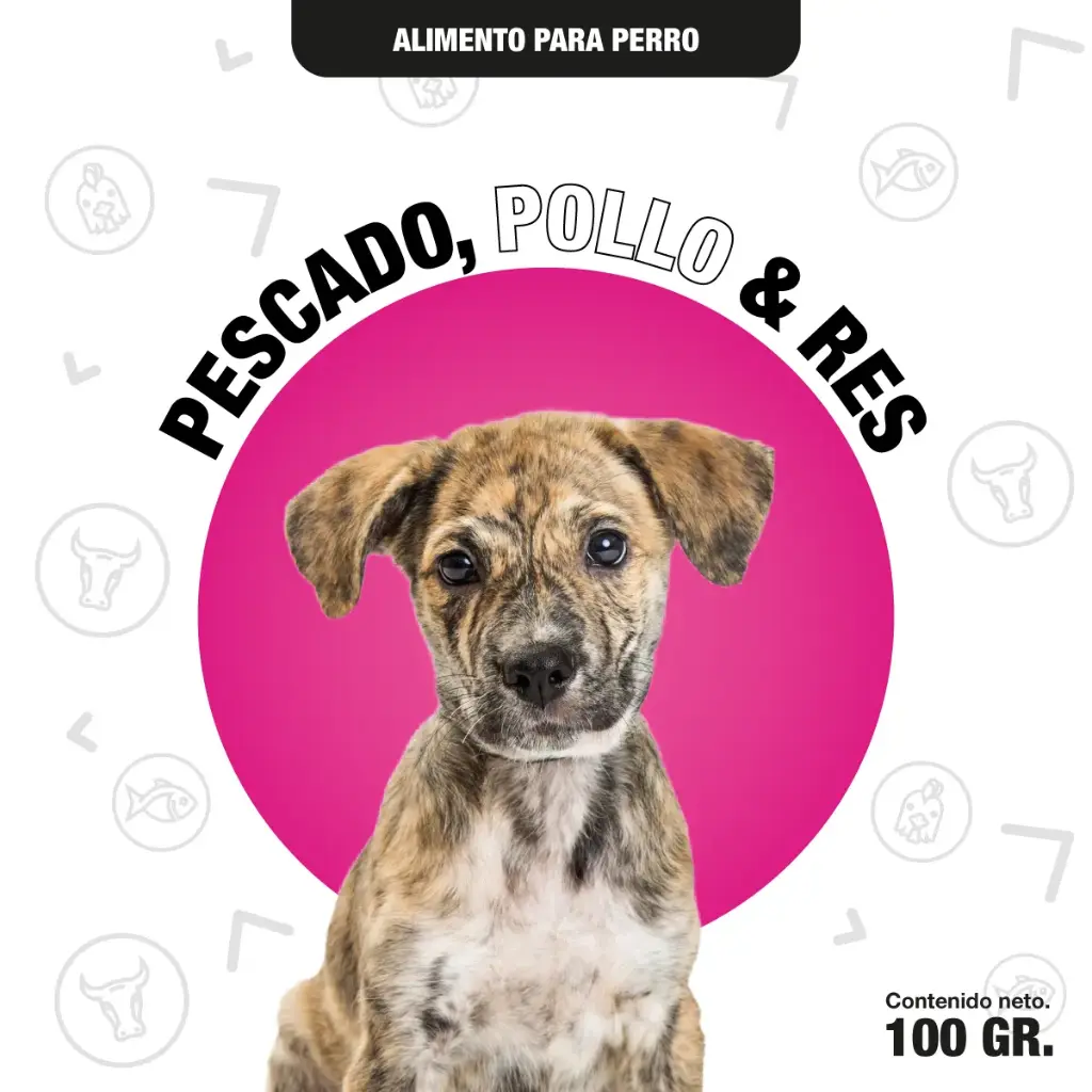 MUESTRA - PESCADO CON POLLO 100gr - PERRO