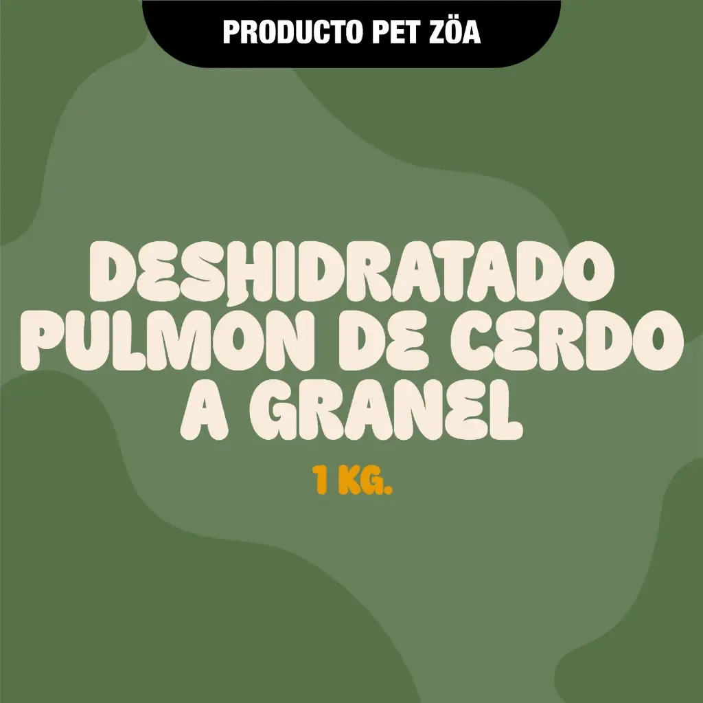 DESHIDRATADO PULMON DE CERDO 1KG - GRANEL