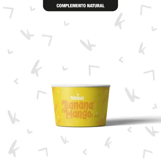 [HELADOBANANAMANGO] Helado banana-mango / 80 ml.