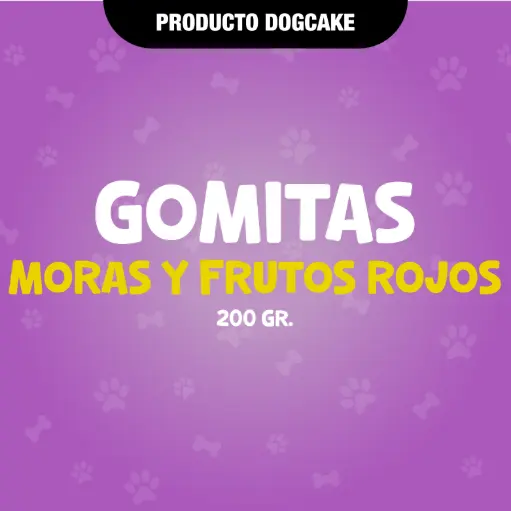 [GOMMORASYFRUTOS] Gomitas 200gr MORAS Y FRUTOS ROJOS