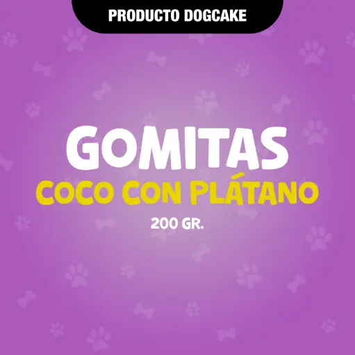 [GOMCOCOCONPLATANO] Gomitas 200gr COCO CON PLATANO