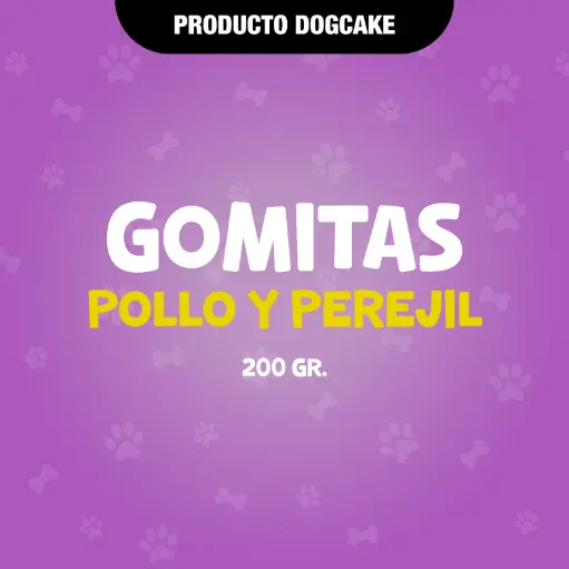 [GOMPOLLOCONPEREJIL] Gomitas 200gr POLLO CON PEREJIL