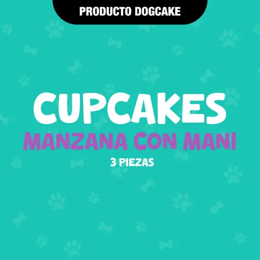 [CUPCAKMANZANACONMANI] CUPCAKES MANZANA CON MANI - 3PZAS 