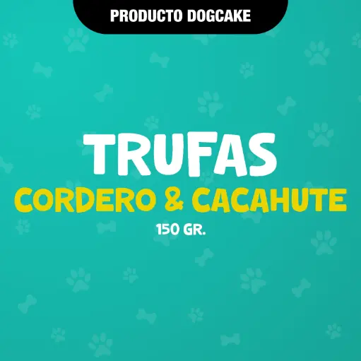 [TRUFCORDEROCONCACAHUATE] TRUFAS CORDERO & CACAHUATE - 150GR