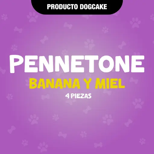 [PANNBANANAMIEL] PANNETONE 4PZAS - BANANA MIEL