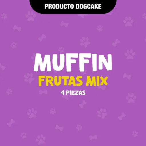 [MUFFSUAVFRUTASMIX] MUFFIN SUAVE - 4PZAS - FRUTAS MIX