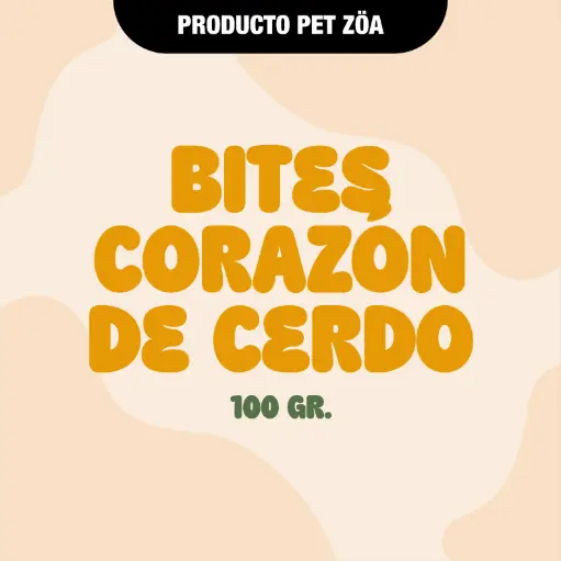 [BITECORAZONCERDO100GR] Bites de corazón de cerdo- 100gr