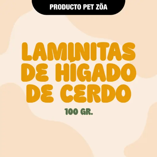 [LAMINITASHIGADOCERDO100GR] Laminitas de Hígado de cerdo - 100gr