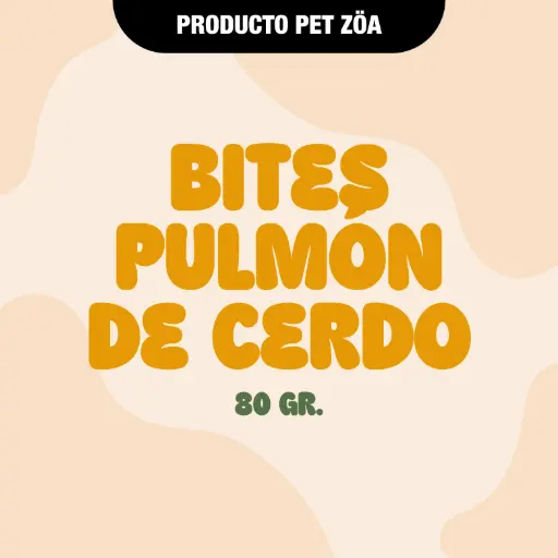 [BITESPULMONCERDO80GR] Bites de pulmón de cerdo - 80gr