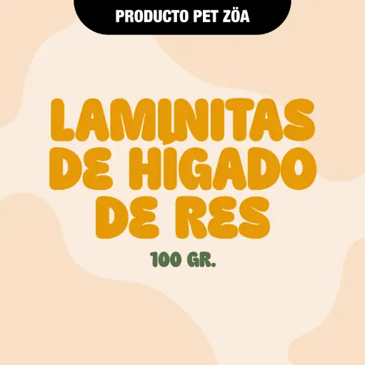 [LAMINITASHIGADORES100GR] Laminitas de higado de res - 100gr