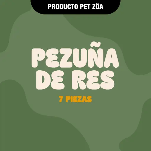 [PEZUÑARES7PZAS] Pezuña de res - 7pzas