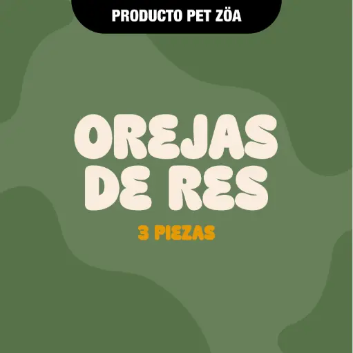 [OREJASRES3PZAS] Orejas de res - 3pzas