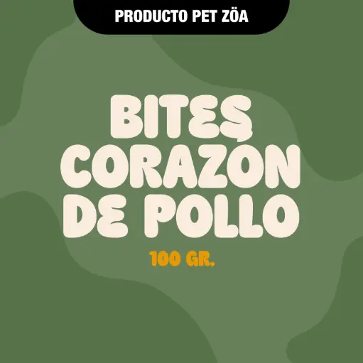 [BITECORPOLL100GR] Bites de corazon de pollo - 100gr