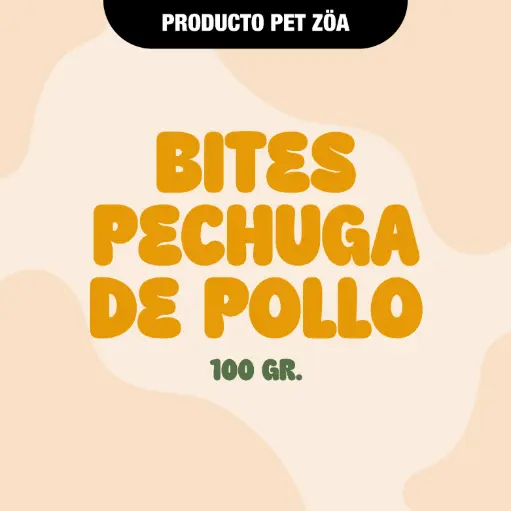 [BITEPECHUGAPOLLO100GR] Bites de pechuga de pollo - 100gr