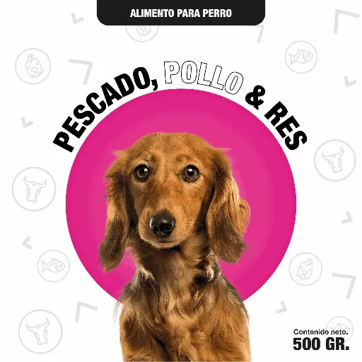 [PESCADO500GRPP] Pescado, pollo & res/ 500 gr.