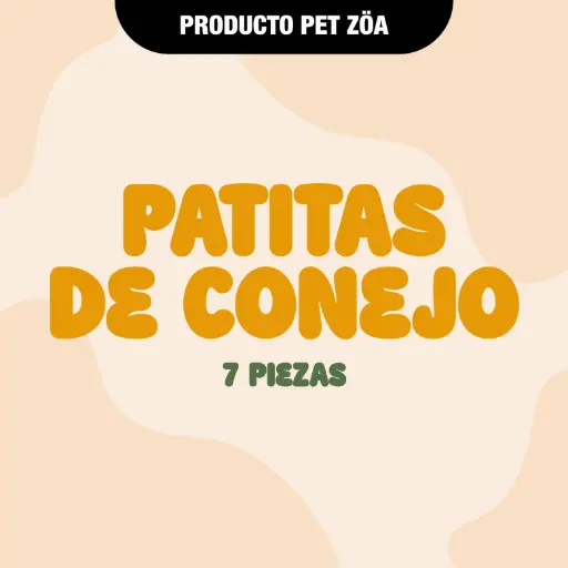 [PATITASCONEJO7PZAS] Patitas de conejo - 7pzas