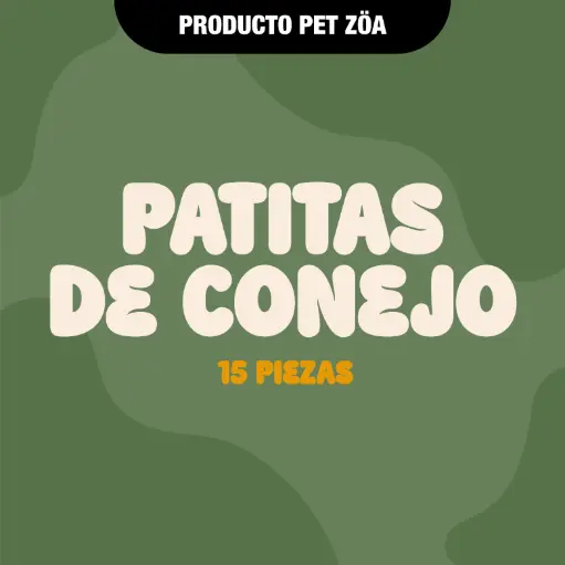 [PATITASCONEJO15PZAS] Patitas de conejo - 15pzas