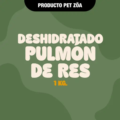 [DESHIDRATADOPULMONRES1KG] DESHIDRATADO PULMON DE RES 1KG - GRANEL