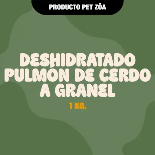 [DESHIDRATADOPULMONCERDOGRANEL1KG] DESHIDRATADO PULMON DE CERDO 1KG - GRANEL