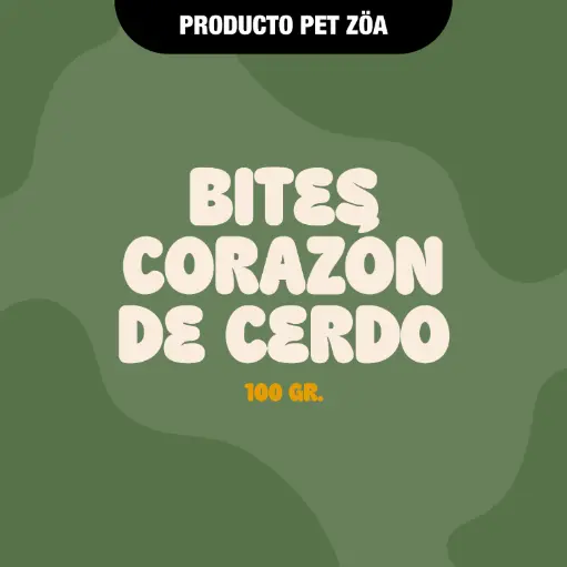 [BITECORAZONCERDO100gr] Bite Corazón Cerdo 100 gr