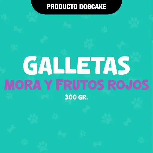 [GALLMORA] Galletas MORA & FRUTOS ROJOS - 300GR 